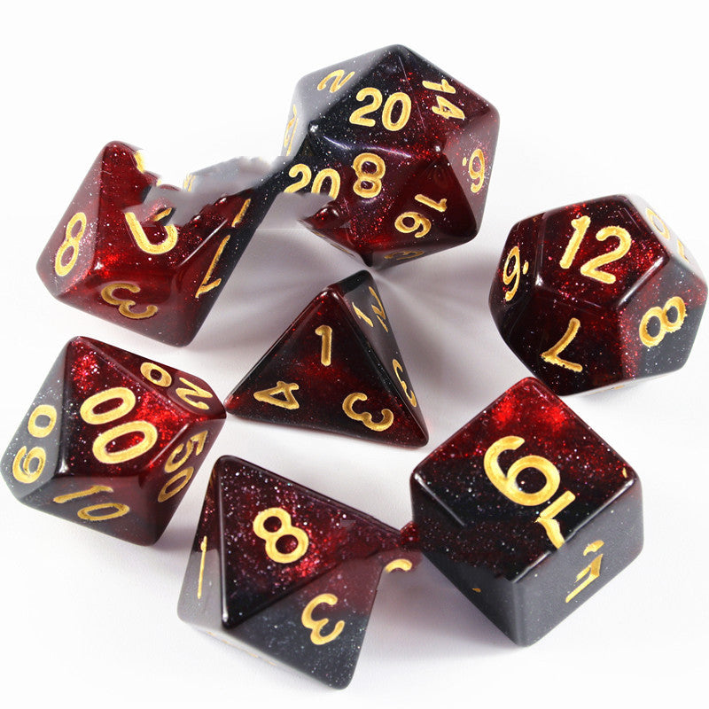 New Faced Dice 7 Dragons Set Board Game