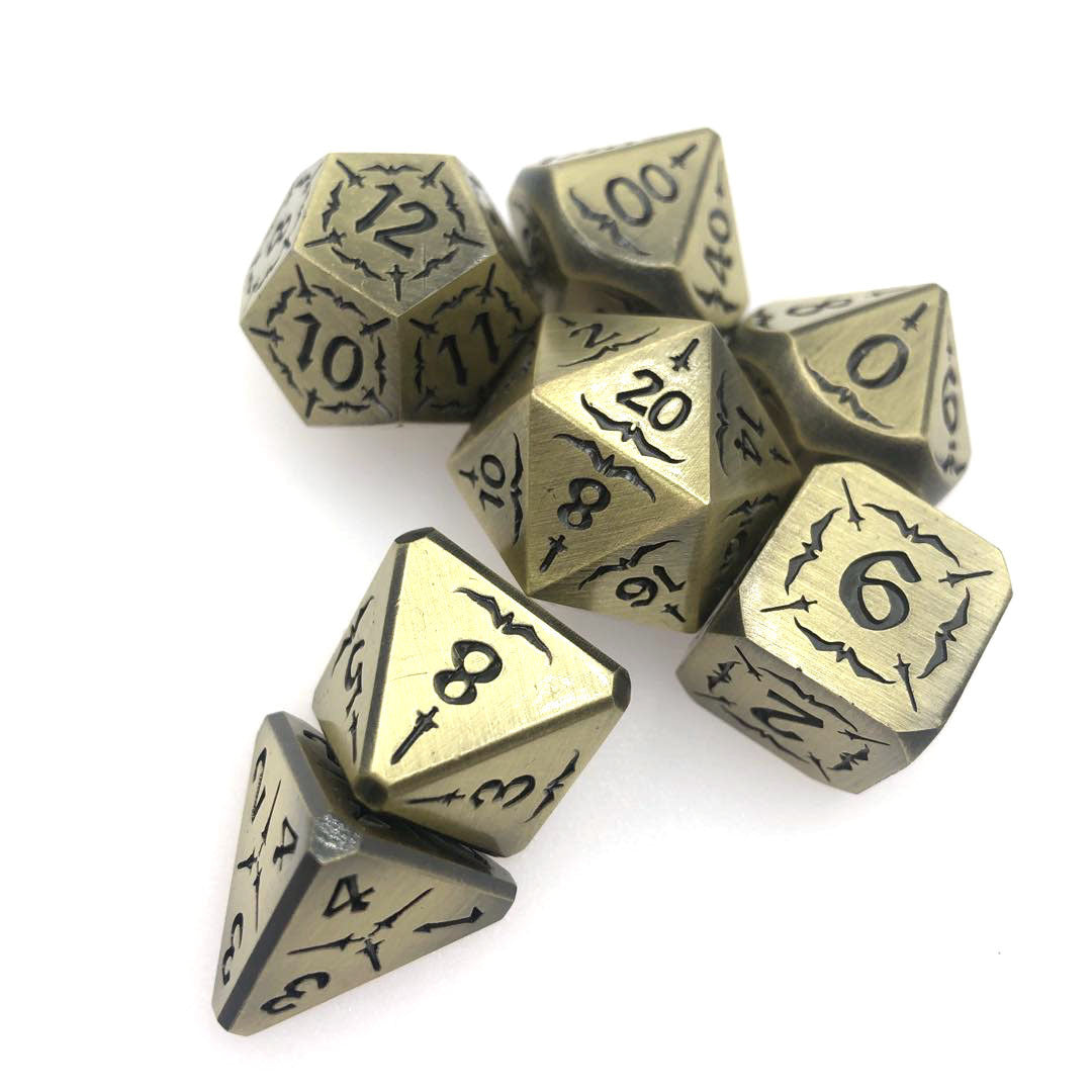 Simple And Creative Metal Digital Dice Set