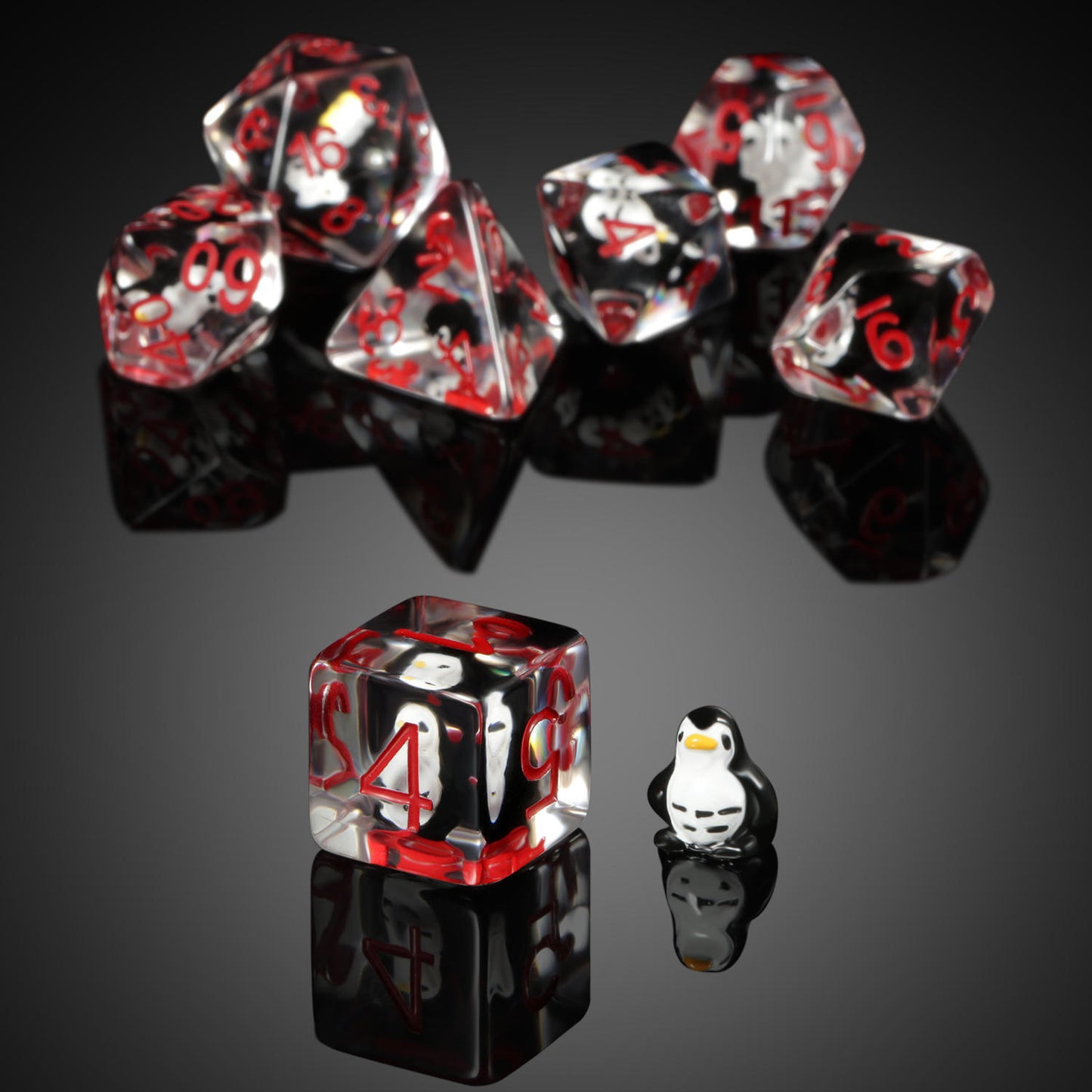 Polyhedral Resin Animal Digital Dice Board Game