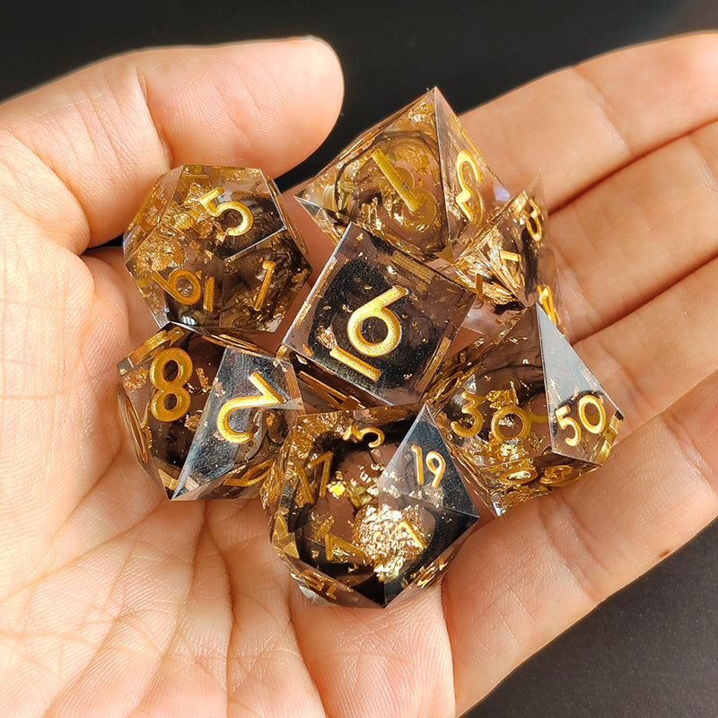 Resin Sharp-angle Dice Board Game D20 Dice Handmade