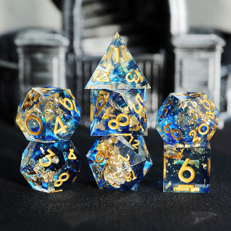 Resin Sharp-angle Dice Board Game D20 Dice Handmade