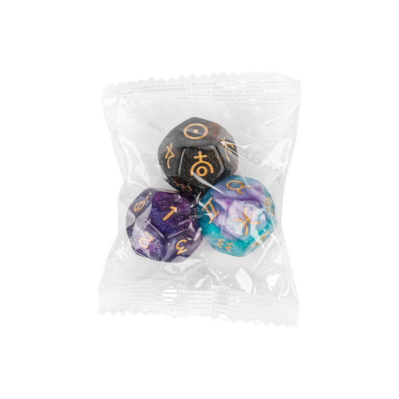 Innovative Fantasy Starry Sky Resin Multi-sided Game Dice