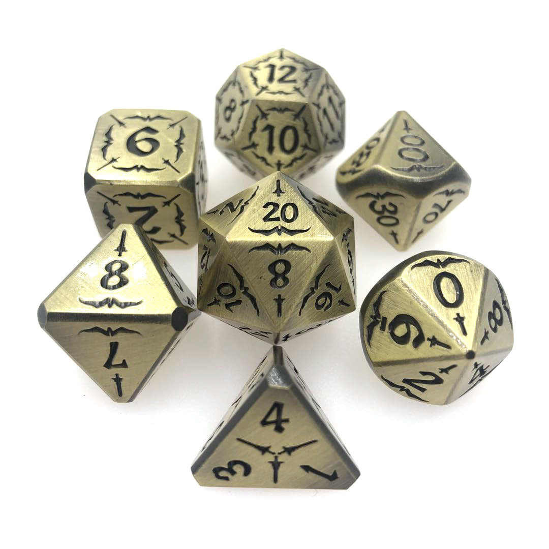 Simple And Creative Metal Digital Dice Set