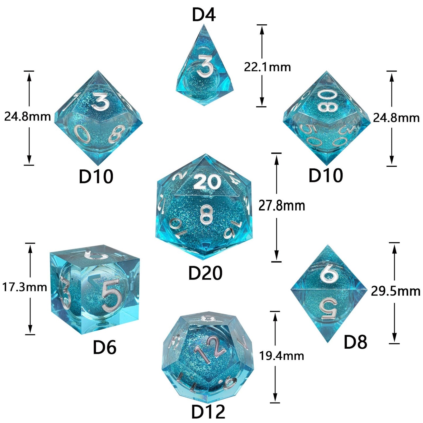 Resin Quicksand Dice Liquid