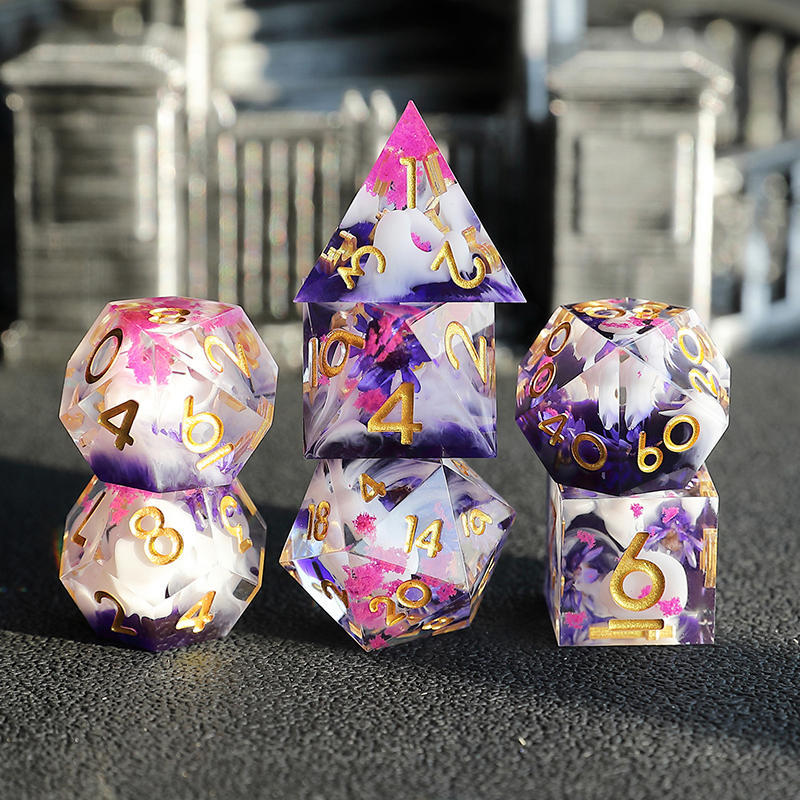 Resin Dice Dried Flower Quicksand