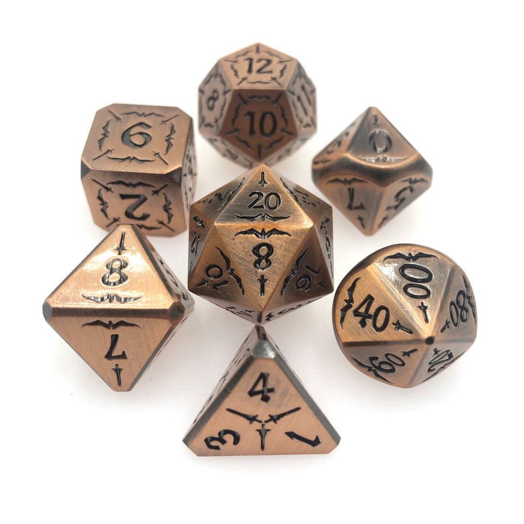 Simple And Creative Metal Digital Dice Set